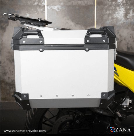 ZANA Panniers Aluminum Silver  with Frame for Himalayan 450 ZI-8453 LS