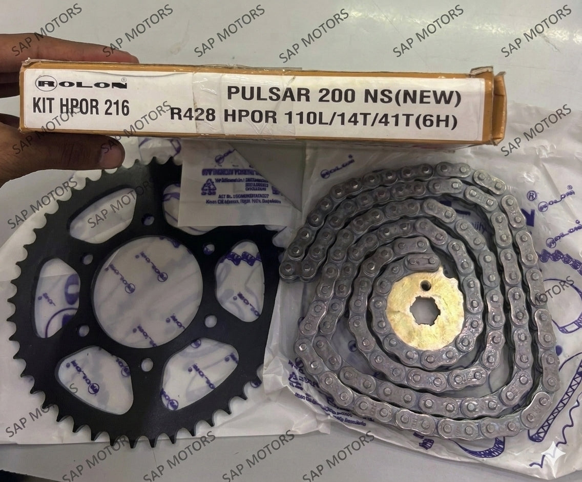 Rolon Chain Sprocket Kit For PULSAR 200 NS New HPOR 216