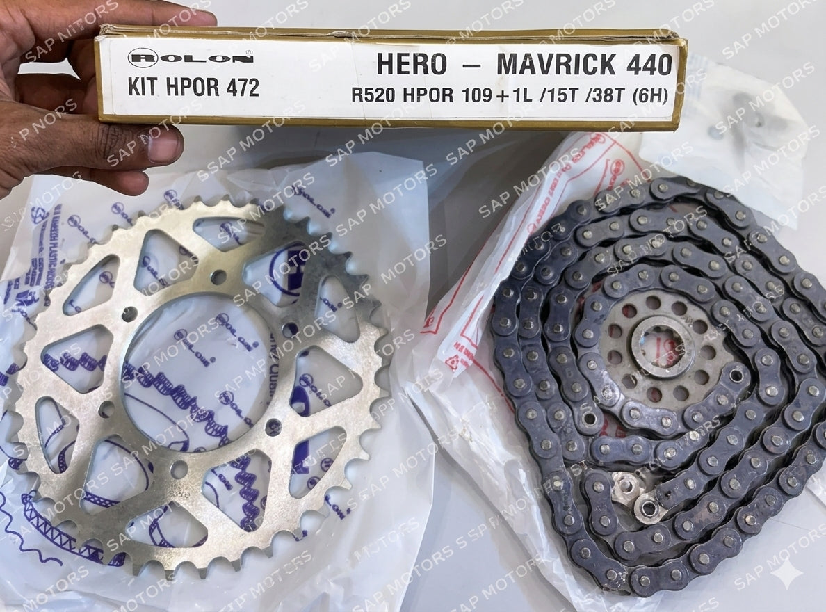 Rolon Chain Sprocket For Hero Mavrick 440 KIT HPOR 472