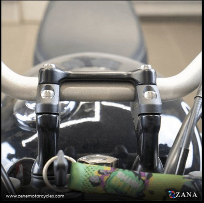 ZANA -  Black Offset Handlebar Riser for Triumph Speed 400 ZI-8357