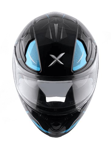 AXOR Apex Hunter Helmet Black Neon Blue