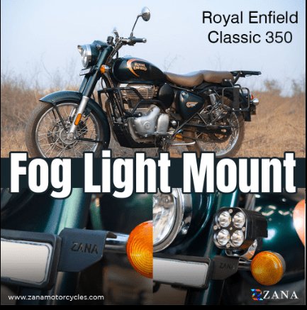 ZANA - Fog Light Mount MS for Classic 350 Reborn ZI-8353