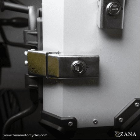 PANNIERS ALUMINIUM SILVER WITH FRAME