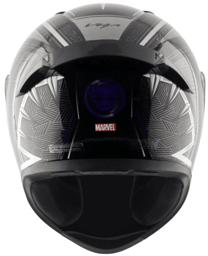 Vega Bolt Marvel Black Panther Edition Black Silver Helmet
