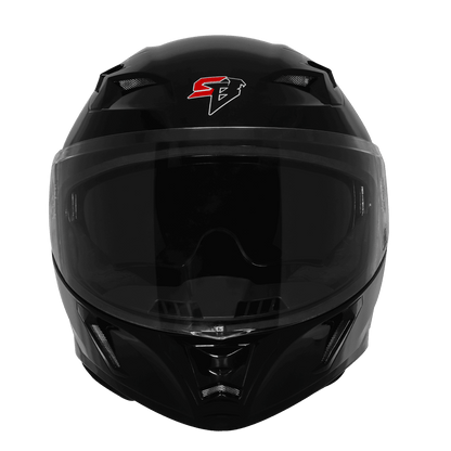Steelbird SBA-11 ISS LT MATT Black Full Face Helmet – ISI Certified