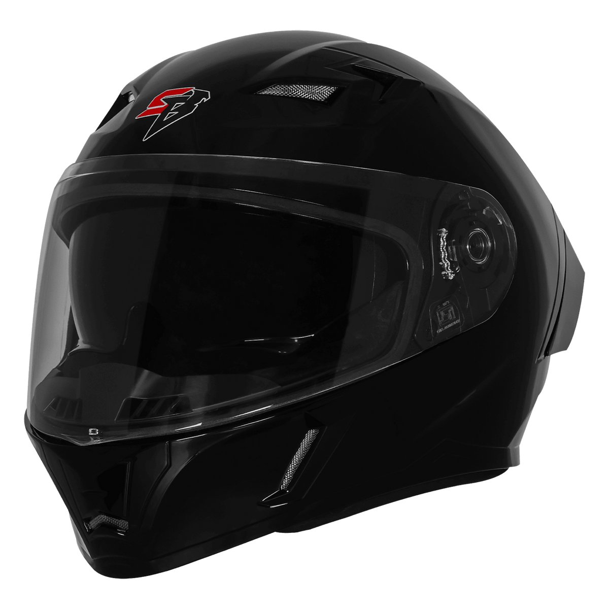 Steelbird SBA-11 ISS LT MATT Black Full Face Helmet – ISI Certified