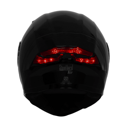 Steelbird SBA-11 ISS LT MATT Black Full Face Helmet – ISI Certified