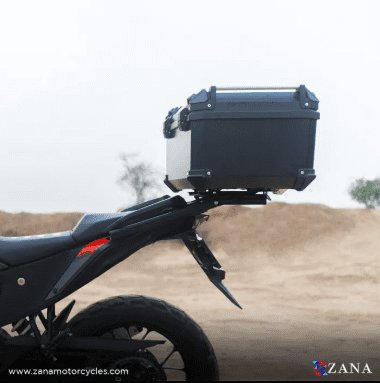 Zana Top Box Plastic (58 Ltr) L-flat Black For BMW 310 GS ZI-TB-017