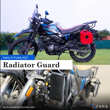 Zana RADIATOR GUARD HONEYCOM BLACK FOR X-PULSE 200 ZI-8330