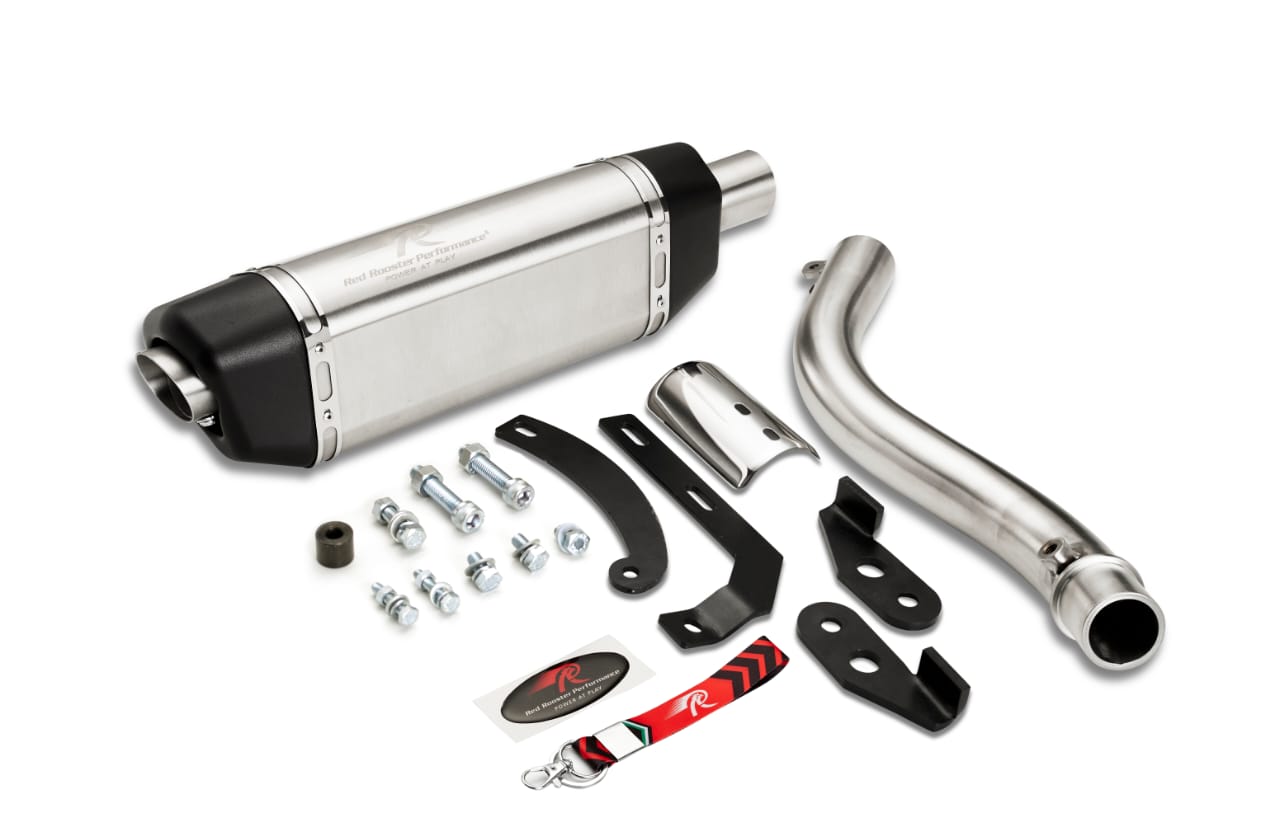 Red Rooster Performance Vertex Pro Exhaust for Royal Enfield Himalayan 450 – Matte Finish