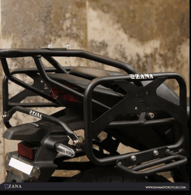 Zana Saddle Stay with Exhaust Sheild with Jerry can Mount For Honda CB200X (Black) ZI-8506