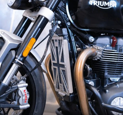 Zana Radiator Guard Uk Flag (silver ) For Triumph Speed Twin 900 ZP-040