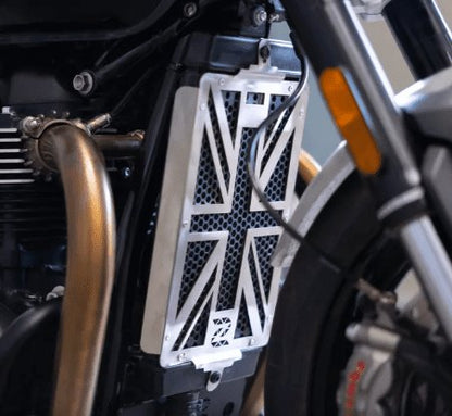 Zana Radiator Guard Uk Flag (silver ) For Triumph Speed Twin 900 ZP-040