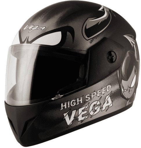 Vega Cliff Devil Dull Black Grey Helmet