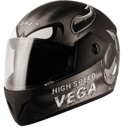 Vega Cliff Devil Dull Black Grey Helmet