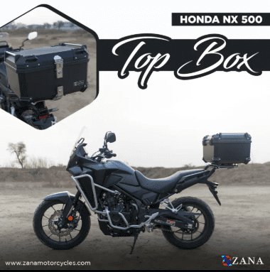 Zana Top Box Plastic (58Ltr) L-flat Black For Honda NX500 ZI-TB-017