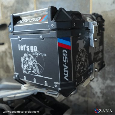 Zana Top Box Aluminium (45 Ltr) L-flat Black For BMW ZI-TB-015