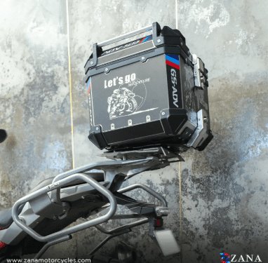 Zana Top Box Aluminium (45 Ltr) L-flat Black For BMW ZI-TB-015