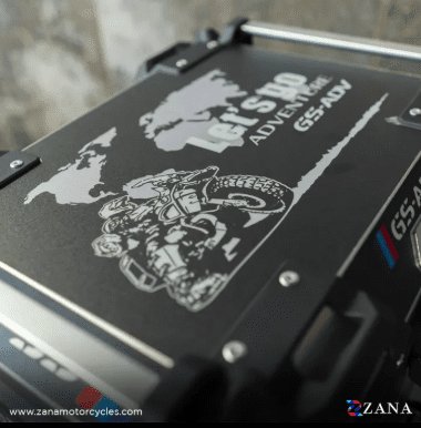 Zana Top Box Aluminium (45 Ltr) L-flat Black For BMW ZI-TB-015