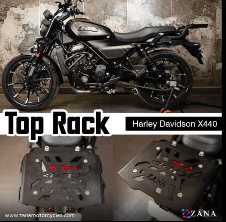 Zana Top Rack for Harley Davidson X440 with Mild Steel Plate ZI-8481