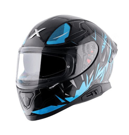 AXOR Apex Hunter Helmet Black Neon Blue