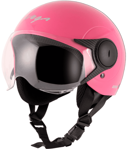 Vega Atom Open Face Pink Helmet (ISI Certified)
