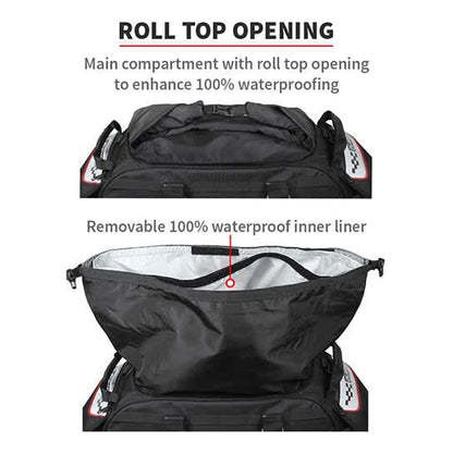 viaterra claw mini 48l waterproof tail bag 13 