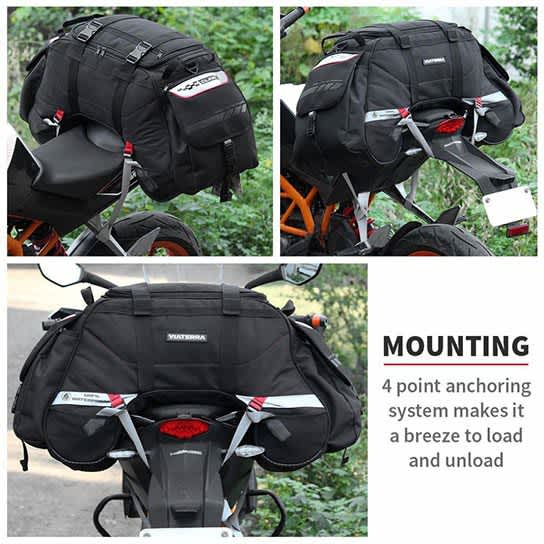 viaterra claw mini 48l waterproof tail bag 21 
